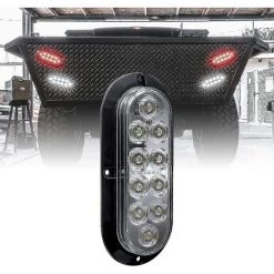 BENOBBY KIDS 6" Oval LED Anh?nger R��cklicht Kit [dot Fmvss 108] [sae I6p] [Oberfl?chenmontage] [ip67 Wasserdicht] [Park&Blinker] 2St