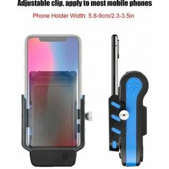 LIFCAUSAL Multifunktionales 4-in-1-wiederaufladbares USB-Fahrrad-LED-Licht Mit Handyhalter 130 DB Fahrradhupe Mobile Stromversorgung 3 Beleuchtungsmodi Wasserdichte Fahrrad-Frontscheinwerfer Für Radfahren (Rot 2400mAh) -Anhänger & Zubehör Verkäufe 66166733 5