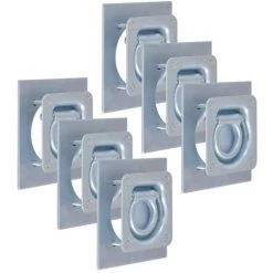 INLIFE Zurrösen Für Anhänger 6 Stk. Verzinkter Stahl 2000 Kg