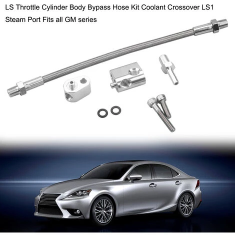 SUPERSELLER LS-Zylinderkopf-Kühlmittel-Dampfanschluss Crossover-Drosselkörper-Bypass-Schlauchsatz LS1 2 SUPERSELLER LS-Zylinderkopf-Kühlmittel-Dampfanschluss Crossover-Drosselkörper-Bypass-Schlauchsatz LS1 – Bild 2