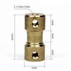 LIFCAUSAL 4–6 Mm Messing Motor Kupfer Wellenkupplung Kupplung Stecker Hülse Adapter -Anhänger & Zubehör Verkäufe 66570064 3