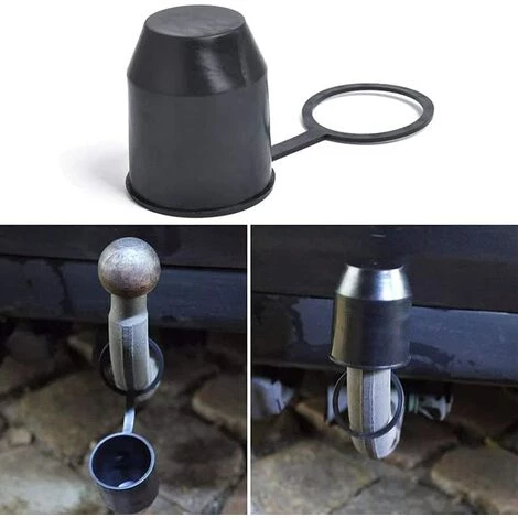 READCLY 2 Stück Kugelgelenkabdeckung Für Anhängerkupplung, Staubdicht Und Wasserdicht, Für Auto, Wohnmobil, Anhänger Kugelgelenkabdeckung (Schwarz) 2 READCLY 2 Stück Kugelgelenkabdeckung Für Anhängerkupplung, Staubdicht Und Wasserdicht, Für Auto, Wohnmobil, Anhänger Kugelgelenkabdeckung (Schwarz) – Bild 2