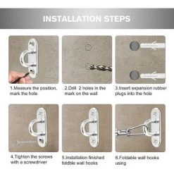 READCLY Ösenplatte Aus Edelstahl, 8 Stück Länglicher Metallhaken Befestigungshaken 40 Kg Tragfähigkeit Für Aufhängungen Für Klettersport Und Heimgebrauch 9 READCLY Ösenplatte Aus Edelstahl, 8 Stück Länglicher Metallhaken Befestigungshaken 40 Kg Tragfähigkeit Für Aufhängungen Für Klettersport Und Heimgebrauch -Anhänger & Zubehör Verkäufe 66736928 5