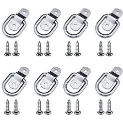 READCLY Zurrringe, 8 Stück Befestigungsringe, D-Zurrringe, Lastankerring, Anhängeranker, Geschmiedeter Zurrring Für LKW, Anhänger, Boote, Autos