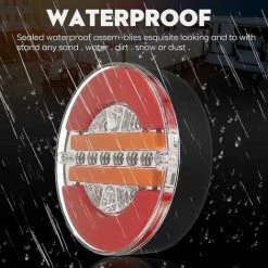 DONTODENT 4-Zoll-Anhänger Dynamisches Rücklicht 24 V LED-LKW-Bremslicht LED Roundwanan -Anhänger & Zubehör Verkäufe 66751138 4