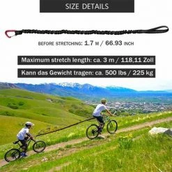 LTS FAFA Kinder-Mountainbike-Abschleppseil Kinder-Bungee-Seil, Eltern-Kind-Zugseil, Schwarzes Fahrrad-Abschleppseil, Fahrräder, Elektrofahrrad 7 LTS FAFA Kinder-Mountainbike-Abschleppseil Kinder-Bungee-Seil, Eltern-Kind-Zugseil, Schwarzes Fahrrad-Abschleppseil, Fahrräder, Elektrofahrrad -Anhänger & Zubehör Verkäufe 66761033 3