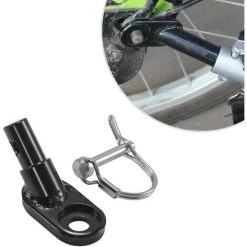 GESCHENKE Universal Fahrrad Anhängerkupplung Aluminiumlegierung Hitch Linker Anhängerkupplung Adapter Baby Pet Debris Fahrradanhänger Zubehör Abschleppkopf -Anhänger & Zubehör Verkäufe 66800646 5