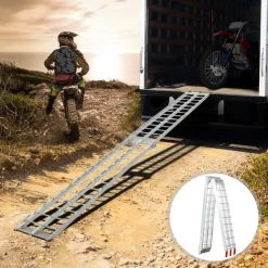 Jago® Auffahrrampe 340kg Pro Rampe - 1er Set, Aluminium, Klappbar, Antirutsch | Laderampe, Auffahrschiene, Anhängerrampe, Verladerampe, Verladeschiene, Fahrrampe 8 Jago® Auffahrrampe 340kg Pro Rampe - 1er Set, Aluminium, Klappbar, Antirutsch | Laderampe, Auffahrschiene, Anhängerrampe, Verladerampe, Verladeschiene, Fahrrampe -Anhänger & Zubehör Verkäufe 66808948 4