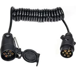 DECKON 7-polige Anh?ngersteckdose Mit 2,5 M Kabel, 12-V-Anh?ngersteckdosenadapter, Anh?ngerzubeh?r, F��r Auto, Wohnwagen, LKW, Anh?nger, Nutzfahrzeug