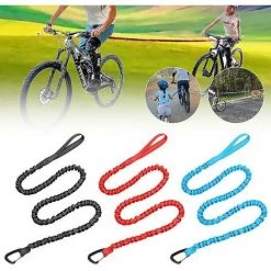 DECKON Fahrrad-Abschleppseil F��r Kinder, Elastisches Fahrrad-Abschleppseil, Fahrrad-Abschleppseil, Rot