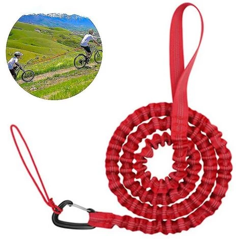 DECKON Fahrrad-Abschleppseil F��r Kinder, Elastisches Fahrrad-Abschleppseil, Fahrrad-Abschleppseil, Rot 2 DECKON Fahrrad-Abschleppseil F��r Kinder, Elastisches Fahrrad-Abschleppseil, Fahrrad-Abschleppseil, Rot – Bild 2