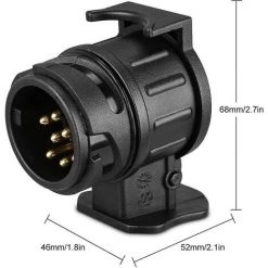 DECKON 13-poliger Auf 7-poliger Anhängerkupplungsadapter - Für Wohnwagen, LKW, Anhänger - Wasserdicht, 12 V -Anhänger & Zubehör Verkäufe 66986247 4