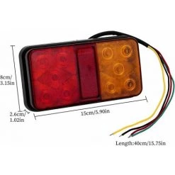 DECKON 2 ST?CKE LED-R��cklichter Multifunktionale LED-Anh?ngerlichter 12 V Wasserdichte Parkpositionsanzeige F��r LKW-Anh?nger-Wohnwagen-Traktor -Anhänger & Zubehör Verkäufe 66987068 3