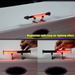 BENOBBY KIDS Mini-Auto-Spoilerfl��gel, Universeller Auto-Heckfl��gel, Verstellbarer Engelsschwanz, ABS-Solar-Auto-Heckdekoration Mit Warnblinklicht, Schwarz -Anhänger & Zubehör Verkäufe 67064747 5