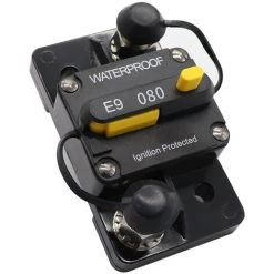 SUPERSELLER 80A Schutzschalter, Manuelle Rückstellung Mit Zwei Batterien IP67 Wasserdicht, 12V/24V Sicherung