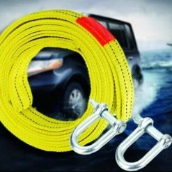 HIASDFLS Strapazierfähiger Abschleppgurt Mit Zwei Windensicherheits-D-Haken, 5 Tonnen Kapazität Und 4 M Länge -Anhänger & Zubehör Verkäufe 67820227 4