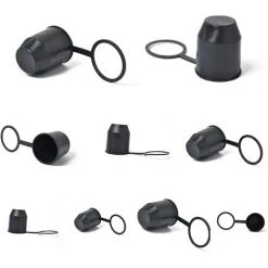 HIASDFLS Kupplungskugel-Abdeckungsschutz, 2 Stück Anhängerkupplungsabdeckung, Staubdicht Und Wasserdicht, Für Auto, Wohnmobil, Anhänger-Kugelgelenkschutz (schwarz) -Anhänger & Zubehör Verkäufe 67820312 3