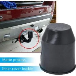 HIASDFLS Kupplungskugel-Abdeckungsschutz, 2 Stück Anhängerkupplungsabdeckung, Staubdicht Und Wasserdicht, Für Auto, Wohnmobil, Anhänger-Kugelgelenkschutz (schwarz) -Anhänger & Zubehör Verkäufe 67820312 5