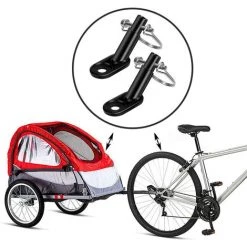 HIASDFLS Sätze Fahrradanhängerkupplung Stahlverbinder Fahrradanhängerkupplungsadapter Anhängerkupplungshalterung Koppler Mit Snowflake Multi-Tool 18 In 1 -Anhänger & Zubehör Verkäufe 67820453 4