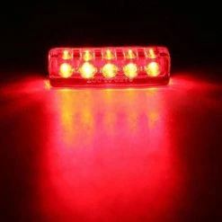 HIASDFLS 12 V 5 Led Mini Rotes Bremsrücklicht Für Motorrad, Roller, Quad, Fahrrad -Anhänger & Zubehör Verkäufe 67820476 4