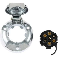 HIASDFLS 7-poliger Metall-Anhängerstecker Und Anhänger-Elektrostecker, 7-polige Buchse Für Anhängerkupplung, 12-V-Anschluss, 7-poliger Stecker Für Anhänger, Aluminiumlegierung, Wasserdicht Für LKW, Wohnmobil, Boot -Anhänger & Zubehör Verkäufe 67820485 4