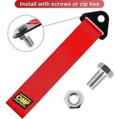 HIASDFLS Stück Nylon-Abschleppseile, Rennwagen-Abschleppgurt, Sport-Abschleppgurt, Für Vordere Hintere Stoßstange (rot) -Anhänger & Zubehör Verkäufe 67820501 3