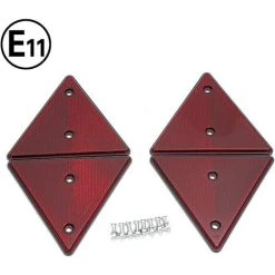 HIASDFLS X Roter Dreiecksreflektor, Dreiecksreflektor Für Anhänger, Festgeschraubte Anhängerreflektoren -Anhänger & Zubehör Verkäufe 67820517 3