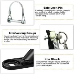 HIASDFLS Fahrradanhängerkupplung Aus Metall 7 HIASDFLS Fahrradanhängerkupplung Aus Metall -Anhänger & Zubehör Verkäufe 67820699 3