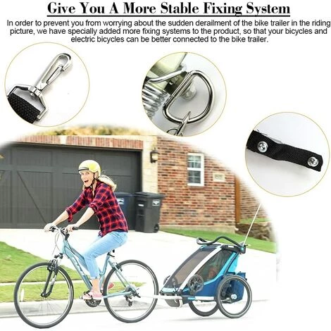 HIASDFLS Fahrradanhängerkupplung Aus Metall 4 HIASDFLS Fahrradanhängerkupplung Aus Metall – Bild 4