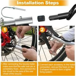 HIASDFLS Fahrradanhängerkupplung Aus Metall 9 HIASDFLS Fahrradanhängerkupplung Aus Metall -Anhänger & Zubehör Verkäufe 67820699 5