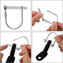 HIASDFLS Fahrradanhängerkupplung, 2 Stück Fahrradanhängerverbinder, Kinderfahrradverbinder Für Kinder, Haustiere, Parkbikes, Fahrradanhänger (Schwarz) 9 HIASDFLS Fahrradanhängerkupplung, 2 Stück Fahrradanhängerverbinder, Kinderfahrradverbinder Für Kinder, Haustiere, Parkbikes, Fahrradanhänger (Schwarz) -Anhänger & Zubehör Verkäufe 67820730 5