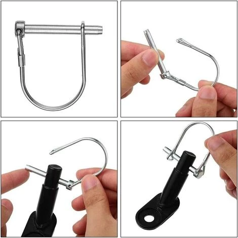 HIASDFLS Fahrradanhängerkupplung, 2 Stück Fahrradanhängerverbinder, Kinderfahrradverbinder Für Kinder, Haustiere, Parkbikes, Fahrradanhänger (Schwarz) 5 HIASDFLS Fahrradanhängerkupplung, 2 Stück Fahrradanhängerverbinder, Kinderfahrradverbinder Für Kinder, Haustiere, Parkbikes, Fahrradanhänger (Schwarz) – Bild 5