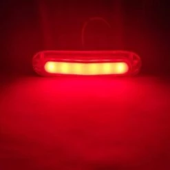 MODOU 4 Stück 6 LEDs Vordere Und Hintere Seitenleuchten Rückleuchten Seitenmarkierungsleuchten Wasserdichte Universelle 10–30 V LED-Seitenleuchten Für LKW, Van, Anhänger, Wohnwagen, Fahrzeug – Rot -Anhänger & Zubehör Verkäufe 67876480 4