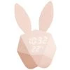 MONLY Kaninchen-Modell Wecker Intelligente Sprachsteuerung USB-Aufladung Kleines Rosa Licht