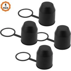 JUNJUN 4 Stück Kupplungskugelschutz, Kupplungskugelschutz Kupplungskugelabdeckung Ø 54 Mm Anhängerkupplungszubehör Gegen Abrieb Und Schmutz