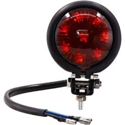 QERSTA Motorrad-Rücklicht-Brems-Stopp-Lauflicht, Universelles Rotes 12-V-LED-Heckfenderlicht