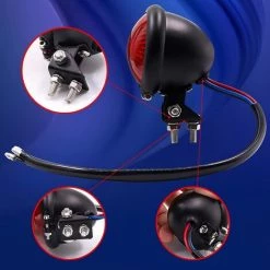 QERSTA Motorrad-Rücklicht-Brems-Stopp-Lauflicht, Universelles Rotes 12-V-LED-Heckfenderlicht -Anhänger & Zubehör Verkäufe 68112409 3