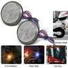 QERSTA 2 Stücke Motorrad LED Reflektor, Universal 12 V Led Anhänger Rücklicht Motorrad Led Markierungsleuchte Wasserdichte LED Reflektor Bremslicht Lampe (Gelb)