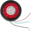 QERSTA 12-24V Rücklichter 16 Lampen LED Rundes Rücklicht Rot Weiß Farblicht Blinker Helle Rücklichter Montage Für LKW Anhänger Wohnmobil
