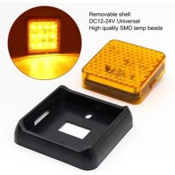 QERSTA 2PCS LED-Rücklicht Für Anhänger, Quadratische LED-Anhängerlichter 24 V Weiße Hintere Bremslichter Nebelscheinwerfer Für LKW/Anhänger/Wohnwagen/Traktor/Auto, Bernstein 9 QERSTA 2PCS LED-Rücklicht Für Anhänger, Quadratische LED-Anhängerlichter 24 V Weiße Hintere Bremslichter Nebelscheinwerfer Für LKW/Anhänger/Wohnwagen/Traktor/Auto, Bernstein -Anhänger & Zubehör Verkäufe 68112481 5