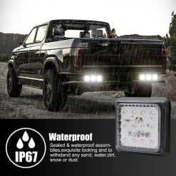 QERSTA 2PCS LED-Rücklicht Für Anhänger, Quadratische LED-Anhängerleuchten 24V Weiße Hintere Bremslichter Nebelscheinwerfer Für LKW/Anhänger/Wohnwagen/Traktor/Auto,12LED-Weiß 9 QERSTA 2PCS LED-Rücklicht Für Anhänger, Quadratische LED-Anhängerleuchten 24V Weiße Hintere Bremslichter Nebelscheinwerfer Für LKW/Anhänger/Wohnwagen/Traktor/Auto,12LED-Weiß -Anhänger & Zubehör Verkäufe 68113500 5