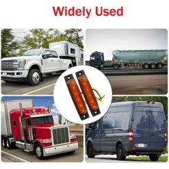 QERSTA 10 Stück LED Seitenmarkierungsleuchten, 12 V 24 V Vorne Hinten LED Markierungsleuchten Anzeige Seitenmarkierungsleuchten (Gelb) 8 QERSTA 10 Stück LED Seitenmarkierungsleuchten, 12 V 24 V Vorne Hinten LED Markierungsleuchten Anzeige Seitenmarkierungsleuchten (Gelb) -Anhänger & Zubehör Verkäufe 68113503 4