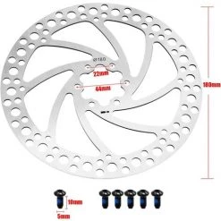 MONLY 160mm 180mm 203mm Fahrrad Scheibenbremse Center Lock Rotor Mit Edelstahlschrauben Fahrradrotoren Passend Für Rennrad, MTB, Mountainbike, BMX 2PCS (180mm) -Anhänger & Zubehör Verkäufe 68291120 4