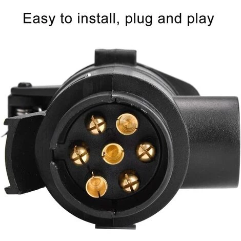 MONLY 13-poliger Adapter 7, 7 Auf 13-poliger Autoanhänger-Adapter, Buchse, Stecker, Konverter, Wohnwagen-Anschluss, 12-V-Anhängerkupplung 2 MONLY 13-poliger Adapter 7, 7 Auf 13-poliger Autoanhänger-Adapter, Buchse, Stecker, Konverter, Wohnwagen-Anschluss, 12-V-Anhängerkupplung – Bild 2