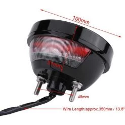 MONLY 12V Rundes LED-Bremslicht-Reflektor-Stopp-Markierungslicht Für LKW-Anhänger RV ATV-Motorrad -Anhänger & Zubehör Verkäufe 68292415 3