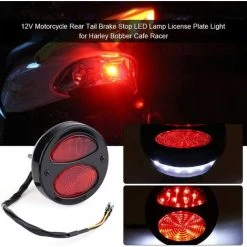 MONLY 12V Rundes LED-Bremslicht-Reflektor-Stopp-Markierungslicht Für LKW-Anhänger RV ATV-Motorrad -Anhänger & Zubehör Verkäufe 68292415 5