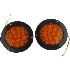 MONLY 2er Pack 16 LED Runde Rückleuchten Für PKW LKW Anhänger 10-30V (Gelb) -Anhänger & Zubehör Verkäufe 68292914 4