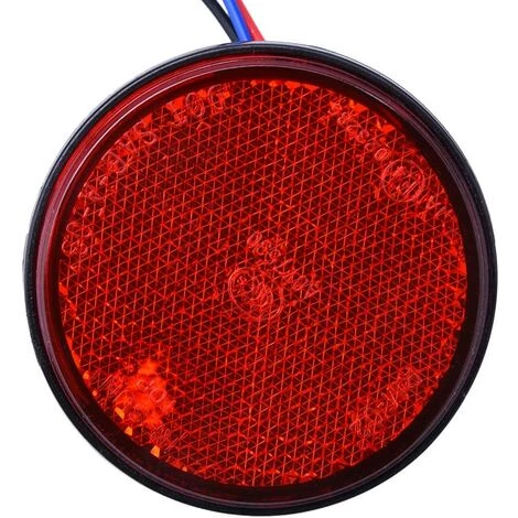 MONLY LED-Anhängerleuchten, 2 Stück Anhänger-Rücklicht, LED-Leuchten, Runder Reflektor, Bremslicht, LED, 12 V, LED-Markierungslicht Für Kfz-Motorrad-LKW (rot) 2 MONLY LED-Anhängerleuchten, 2 Stück Anhänger-Rücklicht, LED-Leuchten, Runder Reflektor, Bremslicht, LED, 12 V, LED-Markierungslicht Für Kfz-Motorrad-LKW (rot) – Bild 2