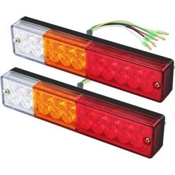 BRIDAY Gartenleuchten 2 X LED Rückleuchten Bremsen Blinken Rücklicht 40 LED Univesel 12V 24V Für Anhänger LKW Wohnwagen UV Boot Camping Auto