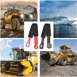 ASUPERMALL 17T Praktisches Auto Flexible Synthetische Weiche Schäkel Anhänger Zugseil Windengurte Für Auto Kaputt -Anhänger & Zubehör Verkäufe 68593979 5